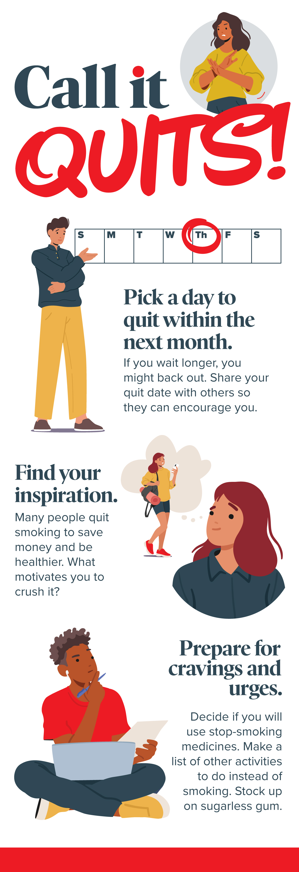 3 key steps in a stop-smoking plan
